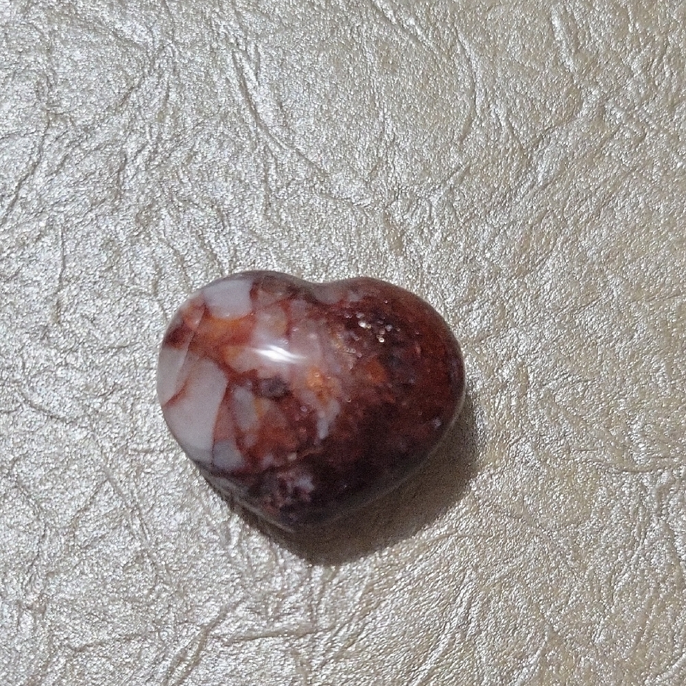 Fire Quartz Crystal Heart